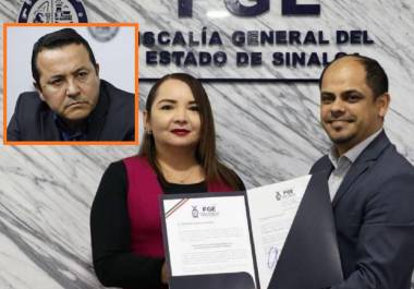 Claudia Zulema Sánchez Kondo tomó protesta a José Roberto Quiñonez Coronado como Encargado de la Vicefiscalía General de la Fiscalía General del Estado de Sinaloa
