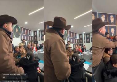 El diputado Antonio ‘Tony’ Flores durante su intervención en la sesión de Cabildo, donde se generó una fuerte confrontación.