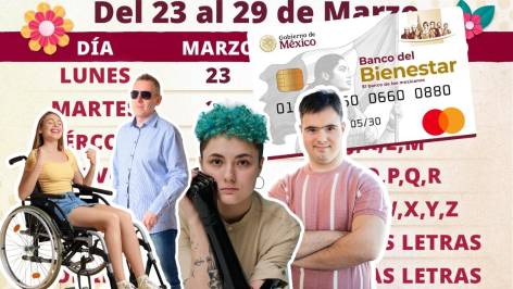 El periodo de registro para la Pensión para el Bienestar de las Personas con Discapacidad Permanente comienza del lunes 23 al domingo 29 de marzo de 2026 en todo el país, informó Ariadna Montiel Reyes, titular de la Secretaría de Bienestar.