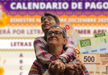El depósito de la Pensión Bienestar, correspondiente a 6,200 pesos bimestrales, se realizará en noviembre según calendario oficial por orden alfabético