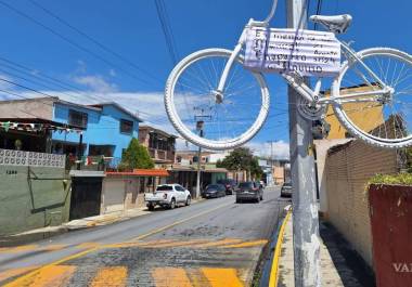 La bicicleta, que fungía como memorial, fue sustraída en la madrugada.