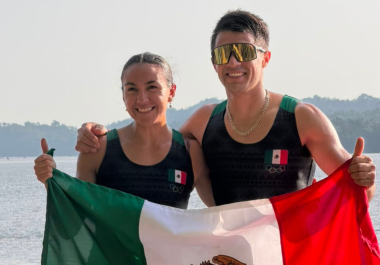 Kenia Lechuga y Alexis López aportaron uno de los tres oros conseguidos por el remo en la jornada.