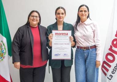 Andrea Chávez fue designada coordinadora municipal de Morena en Ciudad Juárez y se perfila para buscar la alcaldía en las elecciones de 2027.