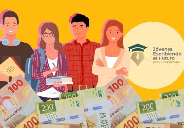 La Beca ‘Jóvenes Escribiendo el Futuro’, perteneciente a la Coordinación Nacional de Becas para el Bienestar Benito Juárez (CNBBBJ), otorga 5 mil 800 pesos a estudiantes de nivel superior en todo México.