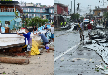 El huracán Erick tocó tierra en Oaxaca con vientos de hasta 250 km/h, causando inundaciones, daños estructurales y más de mil evacuaciones en Guerrero