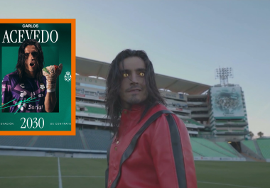 Al estilo de ‘Thriller’, Santos Laguna presentó el video con el que confirmó la permanencia de su guardameta, con una temática inspirada en Michael Jackson.