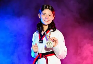 La saltillense subió a lo más alto del podio en la categoría Infantil femenil de menos de 50 kilogramos.