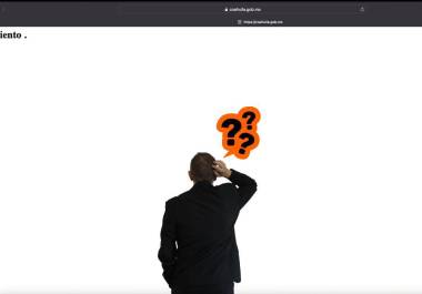 La página oficial del Gobierno de Coahuila permanece en blanco con la leyenda “En mantenimiento”.