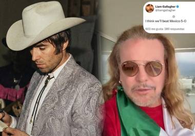 Un comentario de Liam Gallagher sobre el partido entre Inglaterra y México desató una ola de reacciones en redes sociales. Fher de Maná respondió con humor.