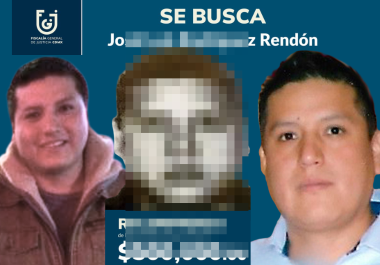 La Fiscalía capitalina ofrece hasta 500 mil pesos por información que permita detener a José Luis Rodríguez Rendón, presunto implicado en el feminicidio de Areli Mendoza ocurrido en 2019