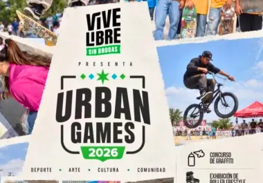 Skate, ciclismo BMX, baile urbano, música en vivo y un espacio para emprendedores integran el programa de los Urban Games Coahuila 2026.