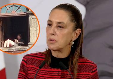 La presidenta Claudia Sheinbaum confirmó que la mujer captada en una ventana de Palacio Nacional sí era real y que ya fue sancionada tras una revisión interna.