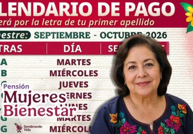 La Secretaría del Bienestar dio a conocer el calendario oficial de pagos correspondiente a septiembre de 2026 para la Pensión Mujeres Bienestar, de 60 a 64 años.