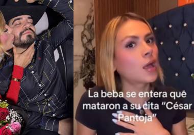 La Beba y César Gastélum compartían videos y colaboraciones en TikTok e Instagram; la influencer conoció la noticia de su muerte durante un en vivo.