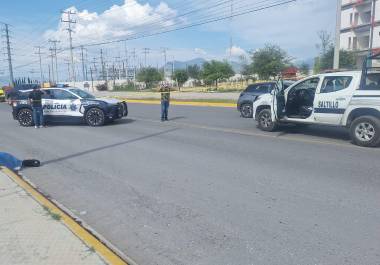 Policía Municipal acudió al lugar para acordonar el área.