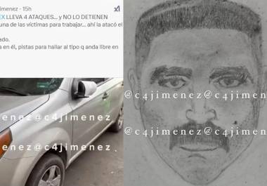 El agresor utiliza la misma ruta hacia Polanco y Cuajimalpa para atacar a conductoras de taxi de aplicación. La Fiscalía General de Justicia de la CDMX sigue sin detenerlo.