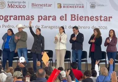 La presidenta Claudia Sheinbaum reafirmó en San Pedro su compromiso de dar continuidad al proyecto Agua Saludable para garantizar el abasto del recurso en toda la región lagunera.