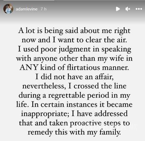 $!Desmiente Adam Levine infidelidad... admite que ‘cruzó la línea’; develan más mensajes ‘coqueteando’ con mujeres