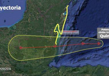 La Comisión Nacional del Agua alertó por un potencial ciclón tropical ‘Quince’, en el Mar Caribe.