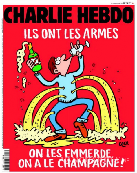 $!Muestra Charlie Hebdo su mejor humor negro tras ataques en París