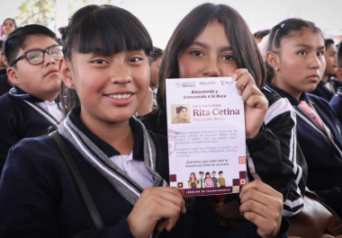 La Beca Rita Cetina continúa ampliando su cobertura en México e incorpora a estudiantes de primaria.
