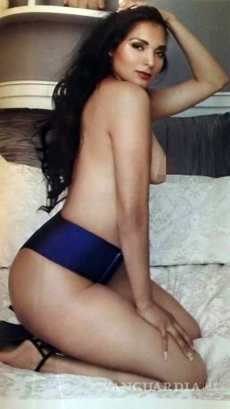 $!Muestran primeras fotos de “La Polisex” en revista para caballeros