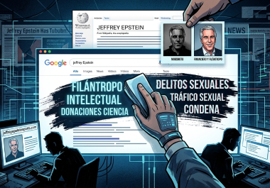Jeffrey Epstein lideró una campaña de años para “limpiar” sus resultados de búsqueda en Google y Wikipedia, intentando sustituir su pasado delictivo por una imagen de filántropo e intelectual.
