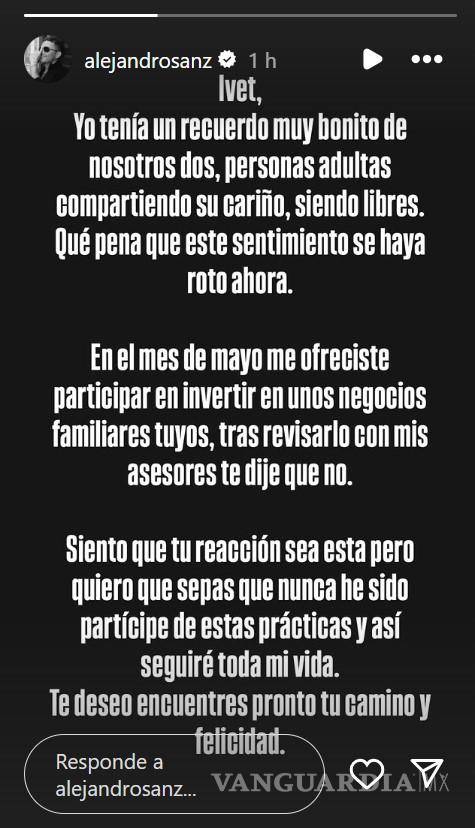 $!Rompe el silencio Alejandro Sanz: asegura que compartió ‘cariño de adultos’ con fan pero niega acusaciones