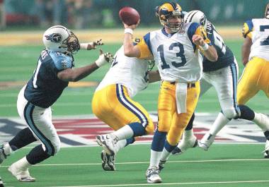 Kurt Warner después de la proeza fue nombrado “The Underdog”, pues pocos apostaban por él y su tropa, entre los que figuraban Marshall Faulk Isaac Bruce y Az-Zahir.