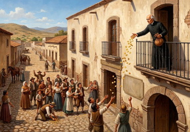 Hidalgo habría lanzado monedas de oro a los habitantes de Saltillo para sumarlos a la causa insurgente.