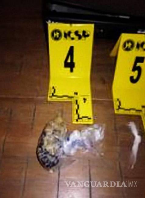 $!En la segunda ubicación se aseguraron dosis de marihuana y cristal, un DVR, un teléfono celular, una báscula digital y réplicas de armas largas.