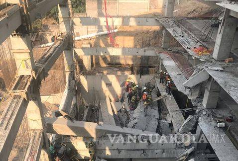 Siete muertos deja derrumbe en obra en la CDMX
