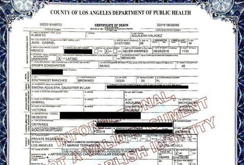 $!Neumonía agravó enfermedad que causó muerte de Juan Gabriel