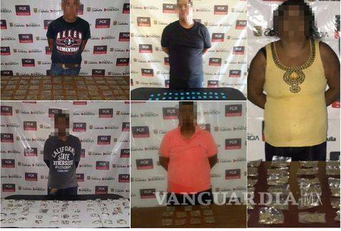 En Coahuila, detienen a 5 por posesión de narcóticos