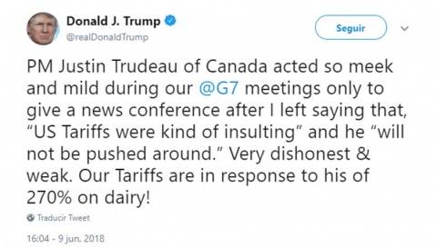 $!Aliados de EU aplican 'ley del hielo' a Trump tras choque en G7