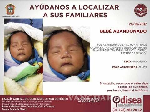 $!Abandonan a bebé; buscan a sus padres o algún familiar