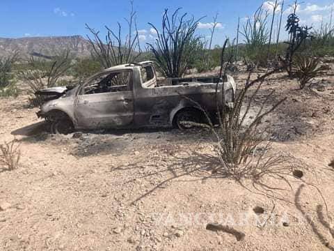 $!La única evidencia física tangible que se ha encontrado hasta el momento es su camioneta en la que se transportaba, la cual se encontró totalmente incendiada.