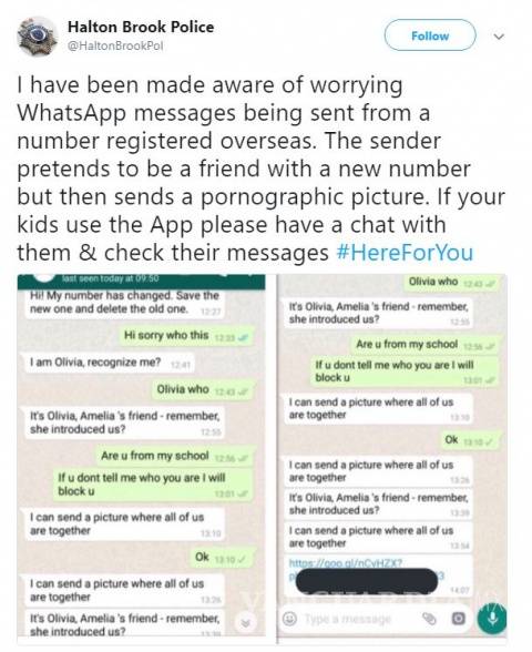 $!Si recibes un mensaje de 'Olivia' por Whatsapp ten cuidado, es porno phishing
