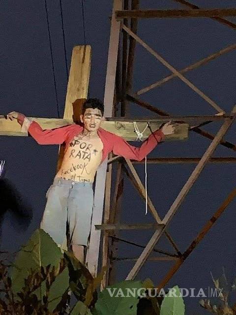 $!Presunto ladrón fue crucificado en Michoacán