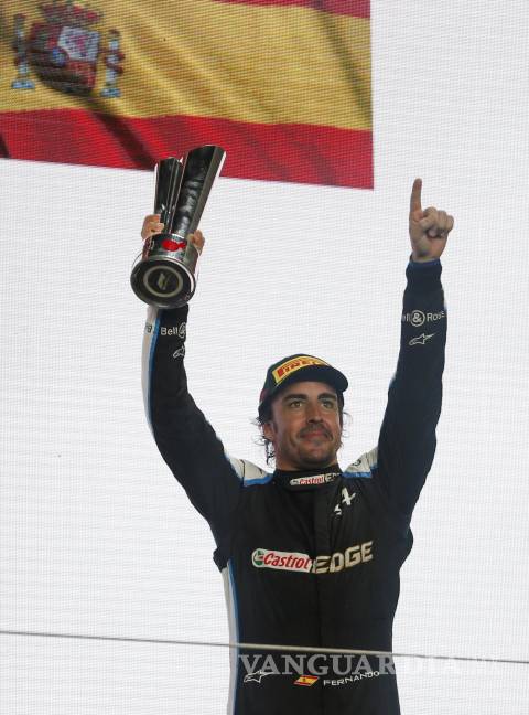 $!Fernando Alonso no solo fue el P3 de Qatar, también fue condecorado como el piloto del día