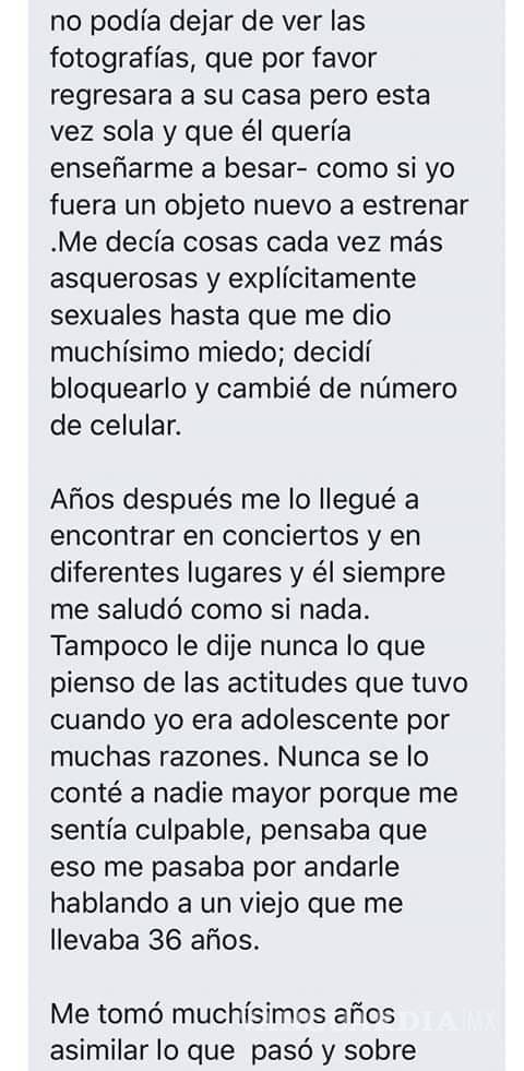 $!Esto dice la denuncia anónima que habría provocado el suicidio de integrante de Botellita de Jerez