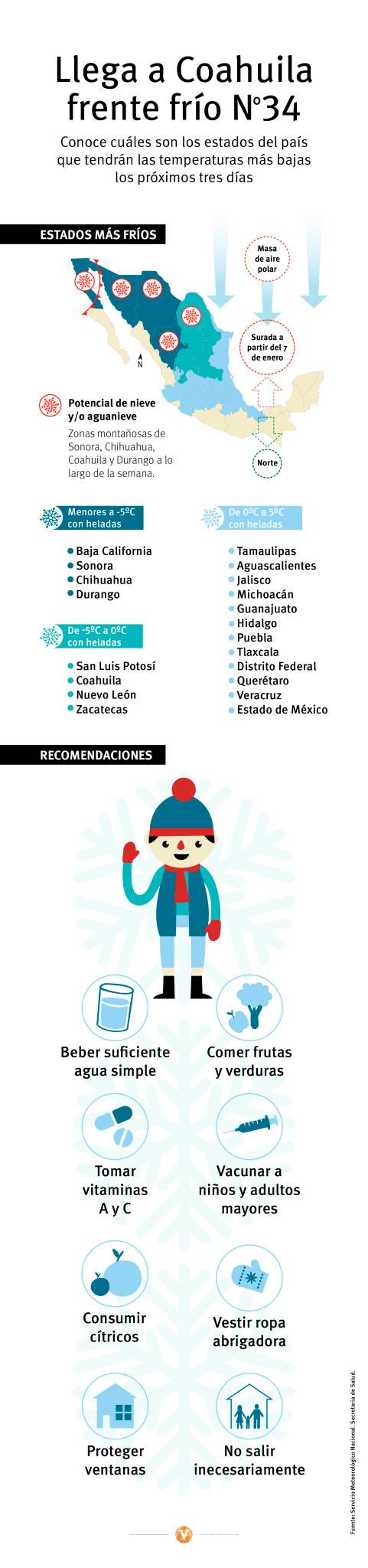 $!Prevén caída de nieve en Coahuila