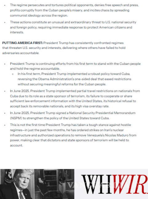 $!Trump impondrá aranceles a países que suministren petróleo a Cuba