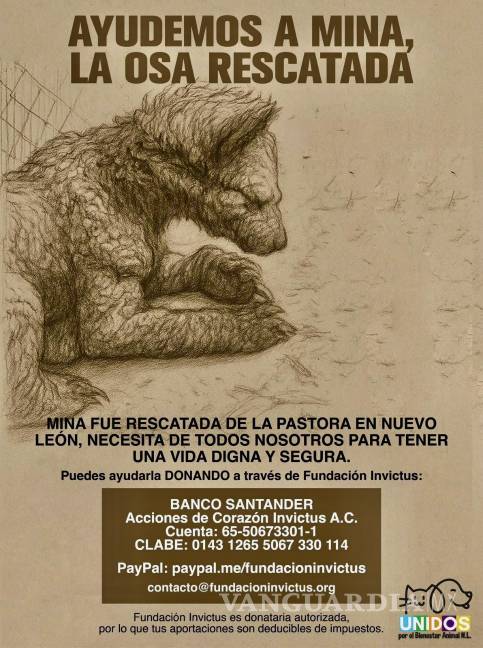 $!Ayudemos a Invictus, para ayudar a Mina.