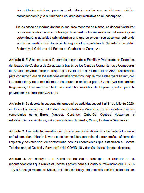 $!Gobierno de Coahuila decreta prohibición de cantinas, gimnasios y cines, pero reapertura seguiría según Subcomités Regionales