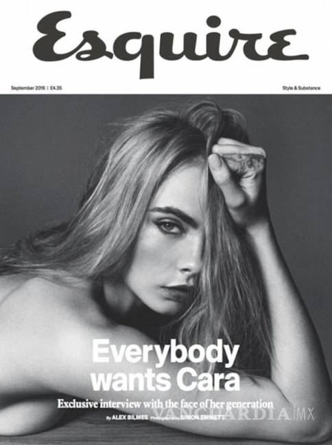 $!El próximo número de la revista ‘Esquire’ desnudará a Cara Delevingne