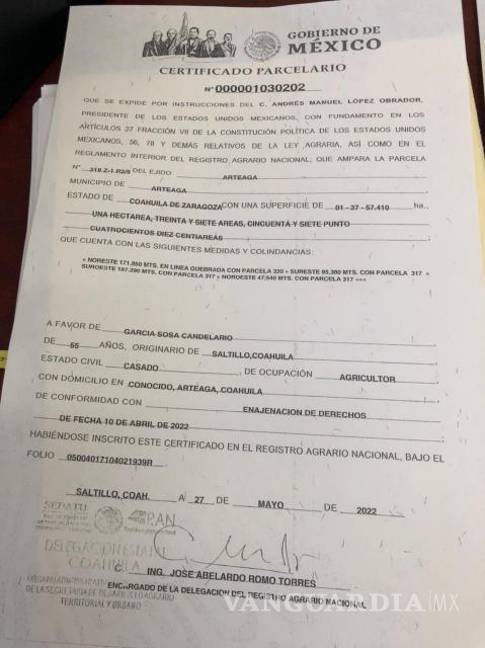 Denuncian despojo de tierras en ejido Arteaga