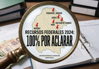 Cinco municipios resultaron con observaciones en el 100 por cientos de los recursos federales recibidos.