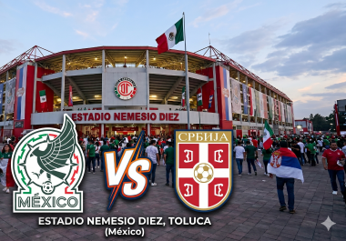 La Selección Mexicana volverá al Estadio Nemesio Diez para enfrentar a Serbia, en Toluca, en el último amistoso del Tri antes de su debut en la Copa del Mundo 2026.