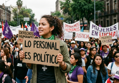 La frase “lo personal es político”, popularizada por Carol Hanisch en el ensayo The Personal Is Political, explica cómo las experiencias privadas reflejan estructuras sociales de poder